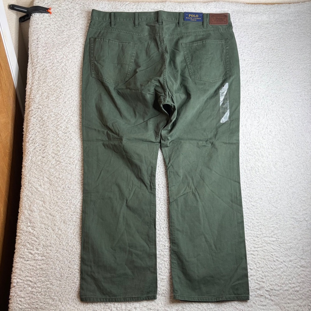 NEW Polo Ralph Lauren Classic Fit Olive Green Twill Pants 44x30 NWT Big & Tall